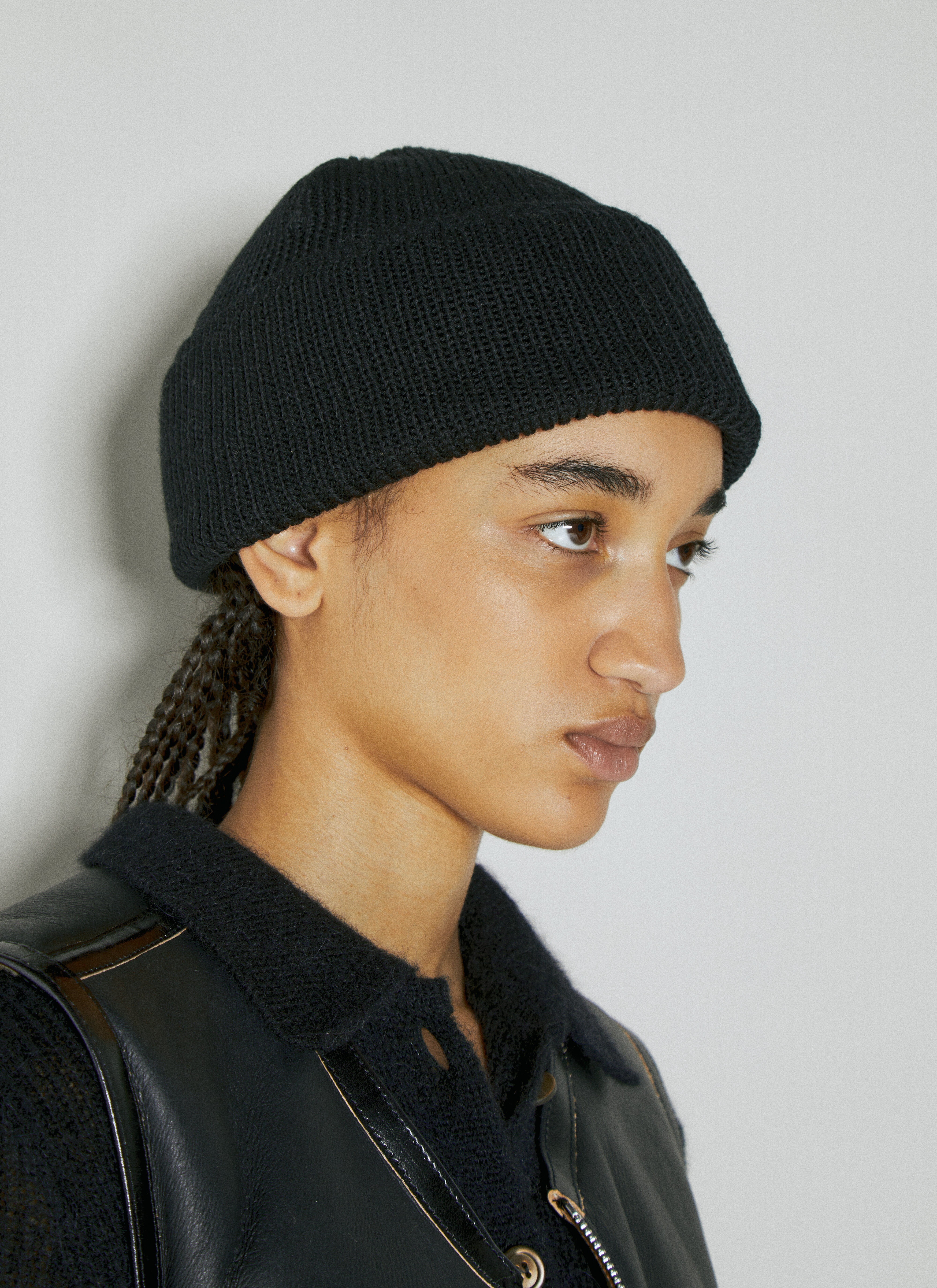 Our Legacy Wool Knit Beanie Hat | REVERSIBLE