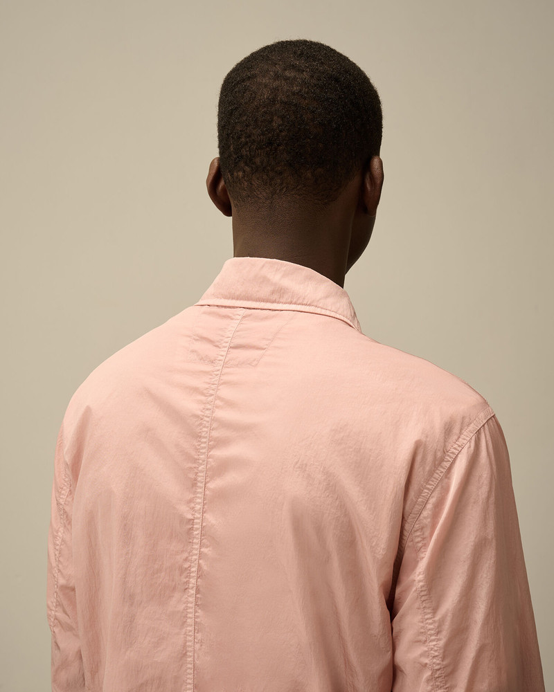 Chrome-R Chest Zip Pockets Overshirt 6