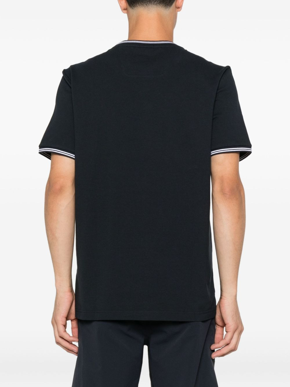 tipped crew-neck T-shirt - 3