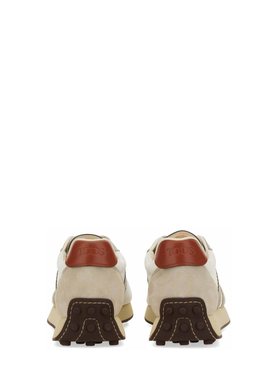 Leather And Fabric Sneaker - 3