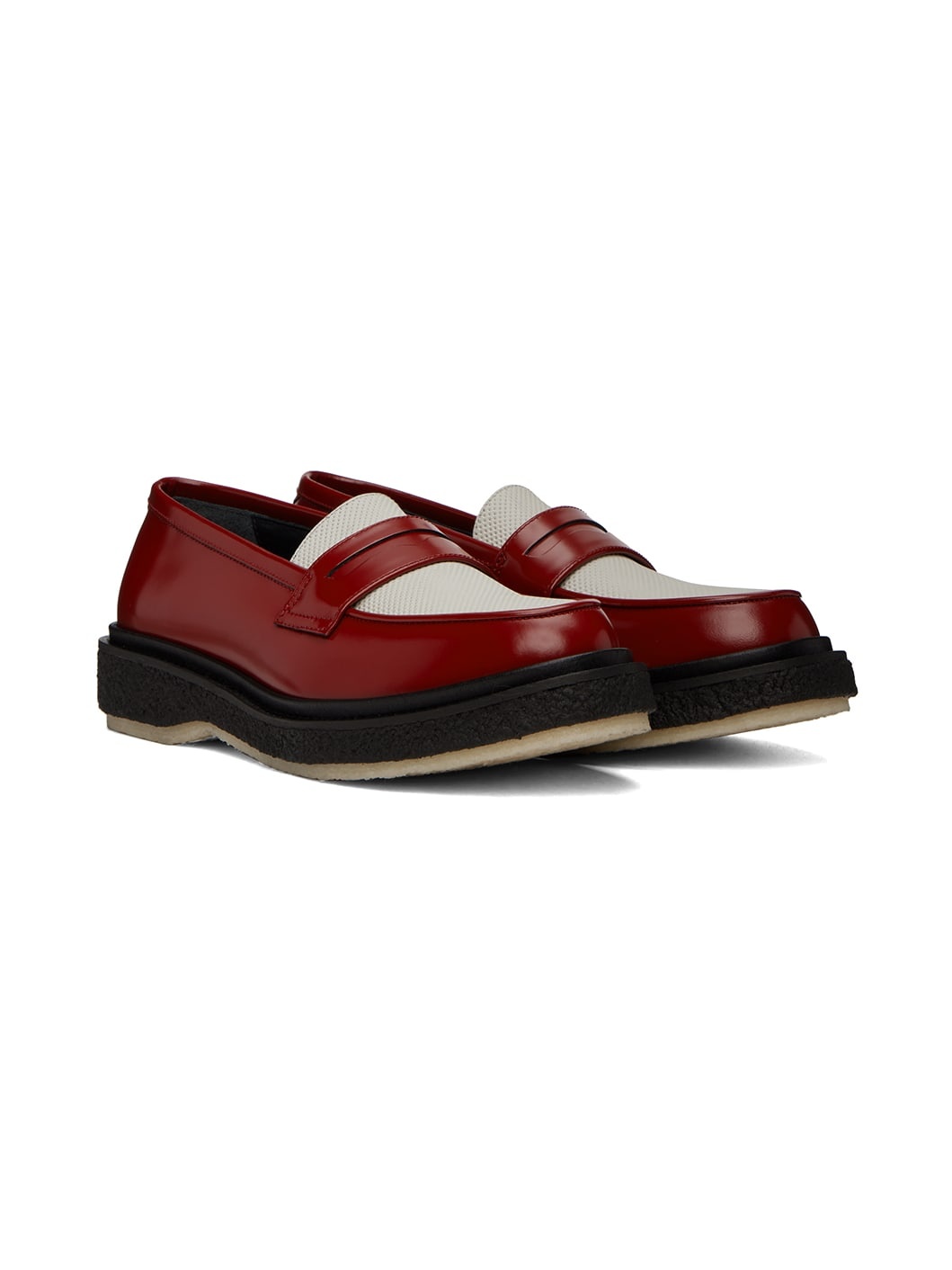 Red & White Type 5 Loafers - 4