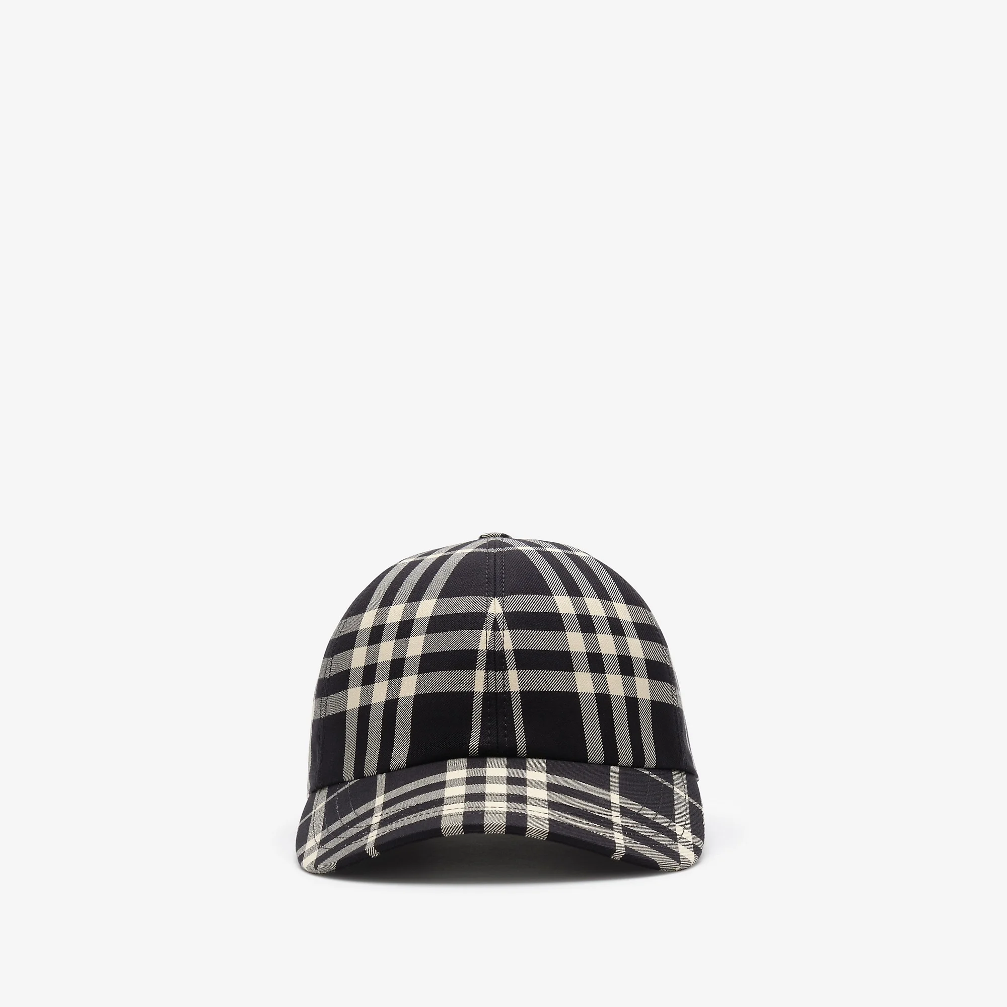 Check Cotton Baseball Cap - 1