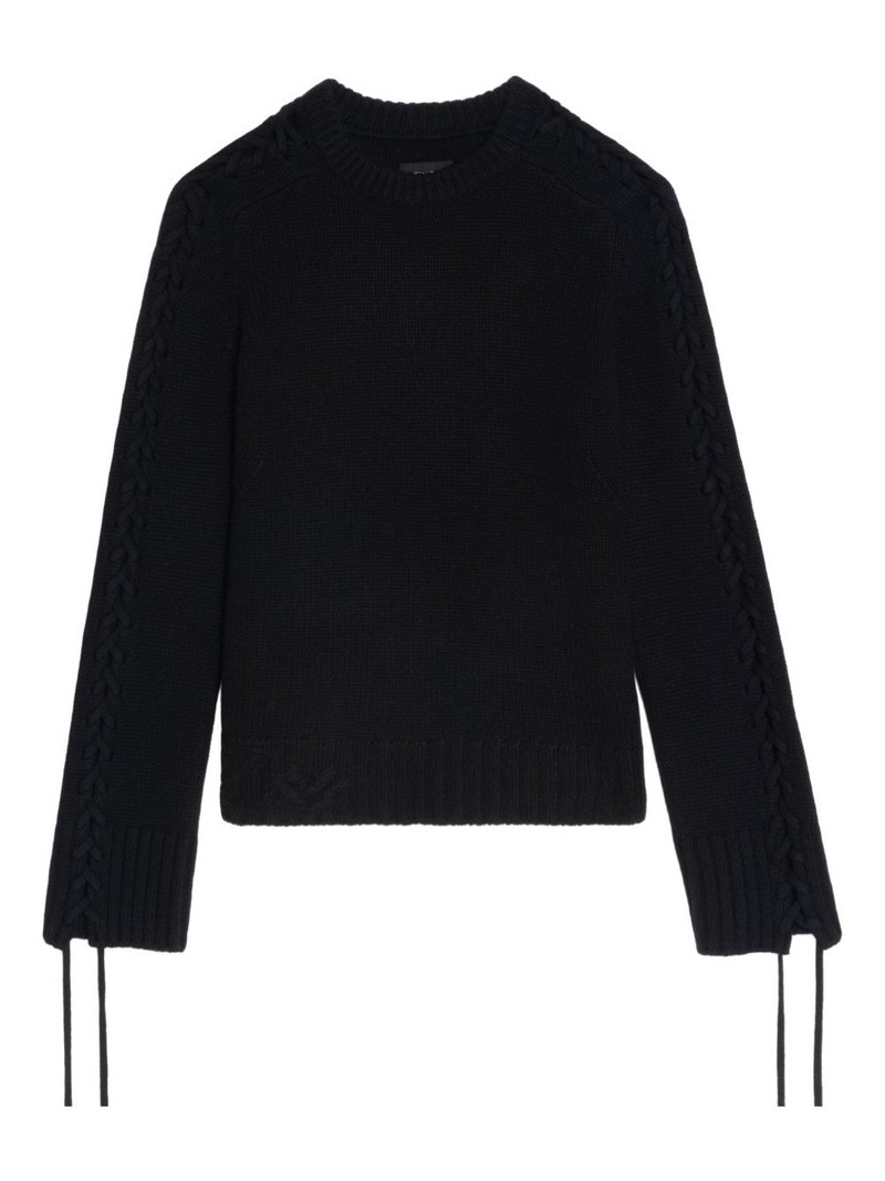 Malty sleeve tie sweater 1