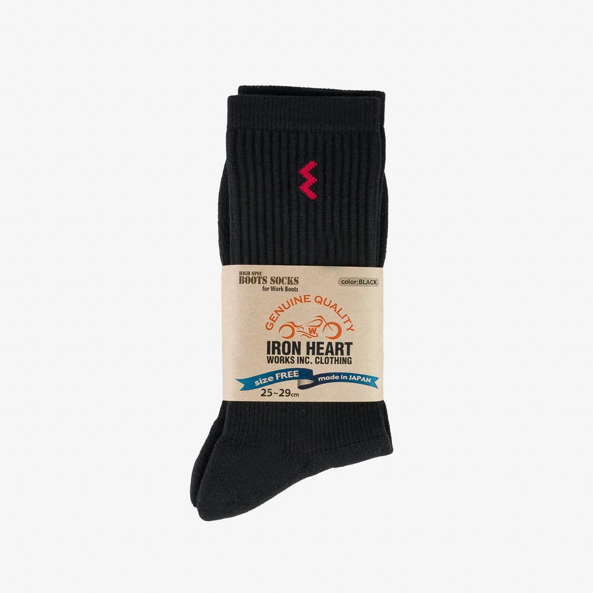 Iron Heart Work Socks Black - 1