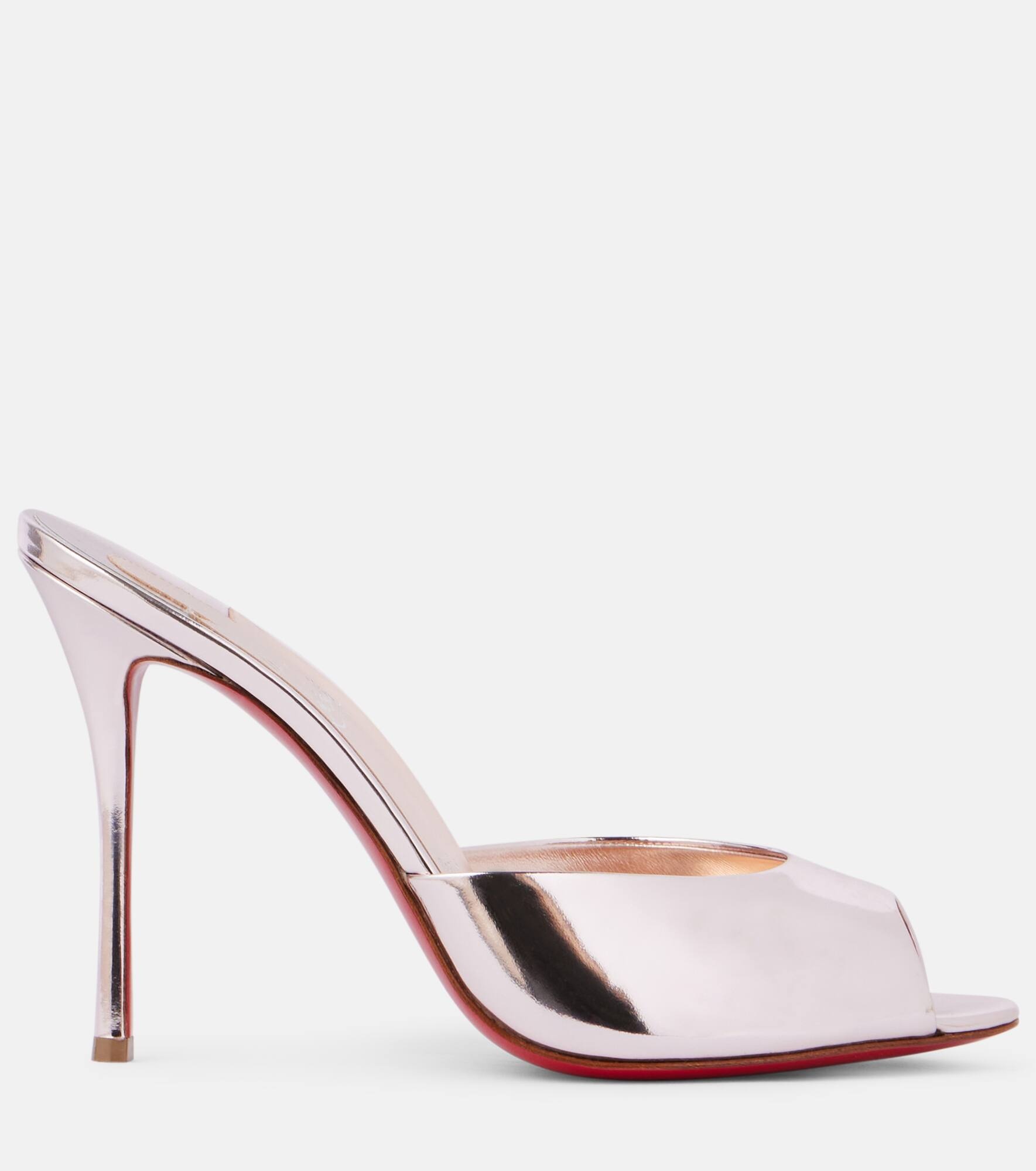Me Dolly 100 mirrored leather mules - 4