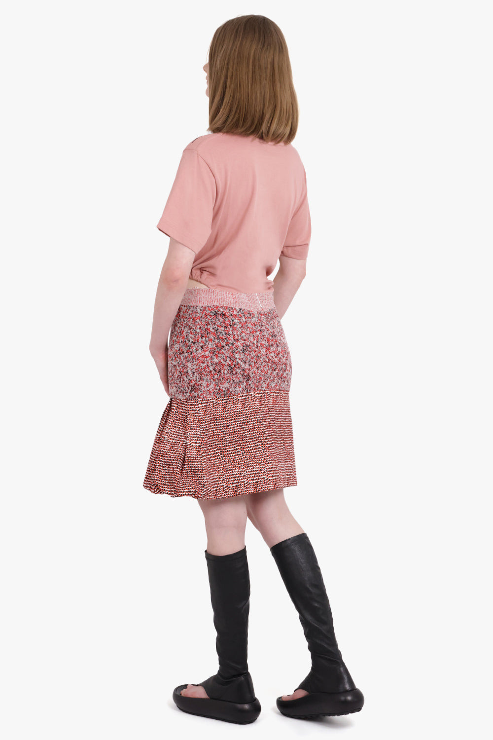 CLASSIC RUCHED BODY T-SHIRT | PEACH - 3