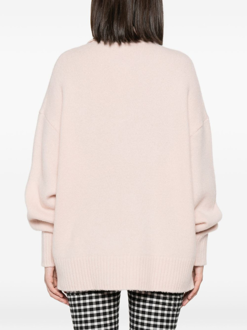 crystal-embellished spread-collar sweater 4