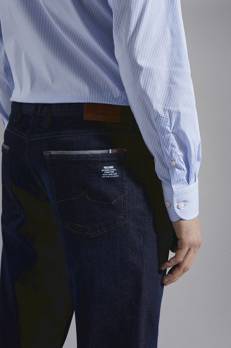 STRETCH COTTON DENIM JEANS 4