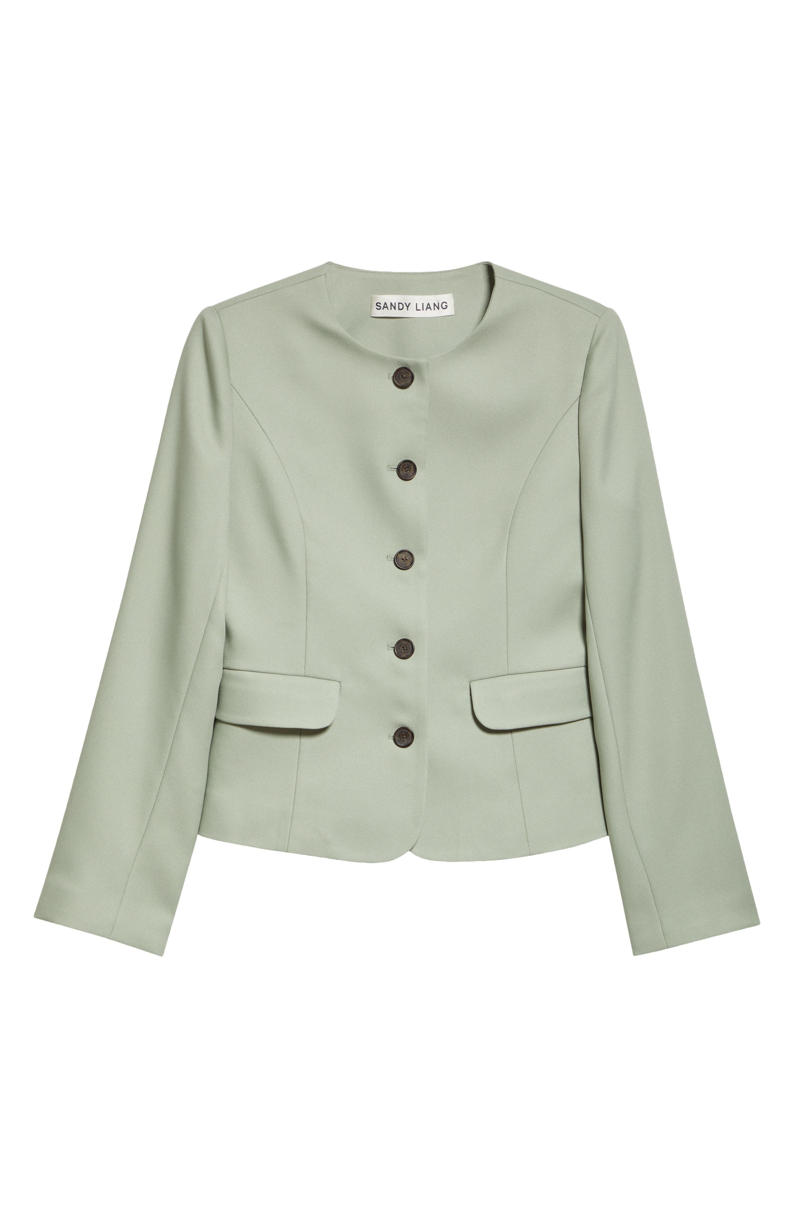 Sandy Liang Agnes Jacket in Sage at Nordstrom - 7