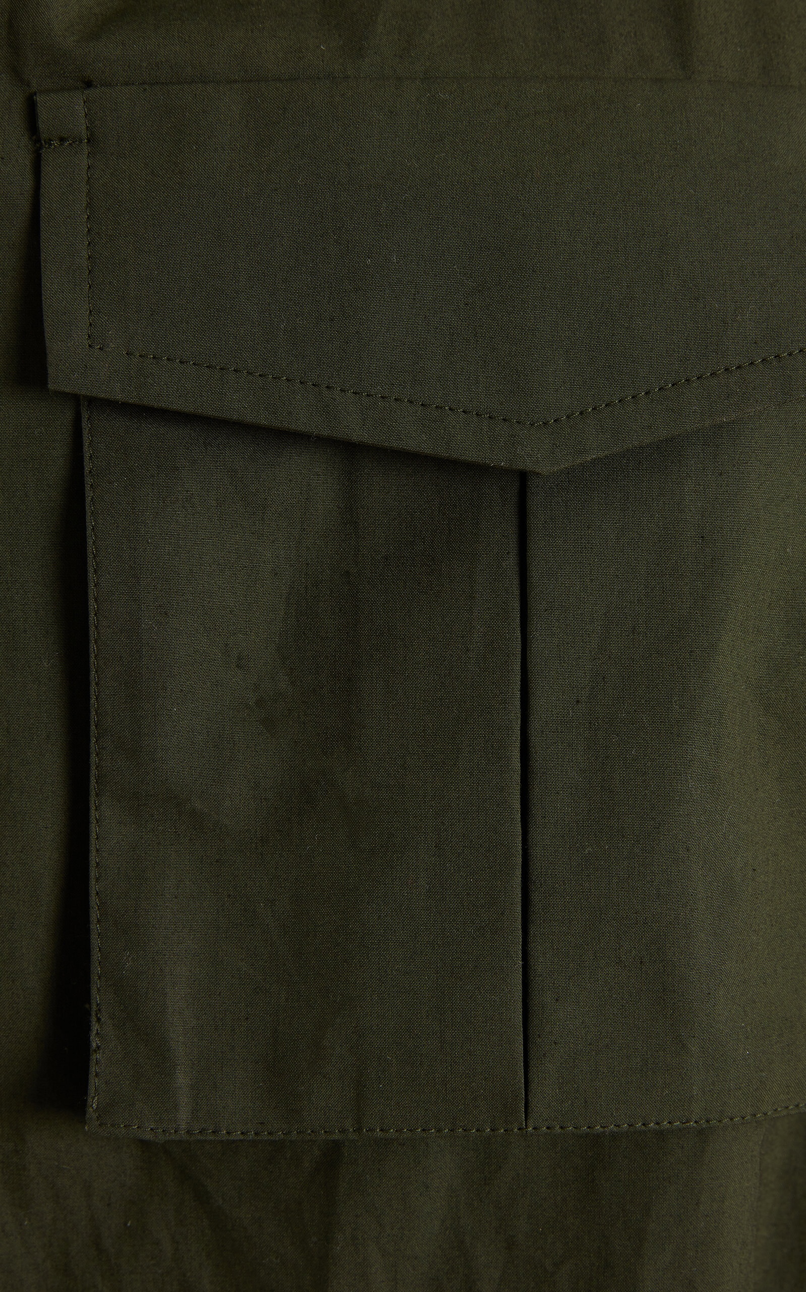 ワンピース Elie Saab Gabardine Midi Skirt Green ELIE SAAB Belted Gabardine Midi Skirt dark green