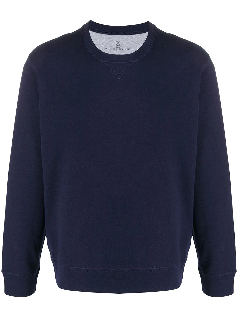 crew neck relaxed fit sweater - 1