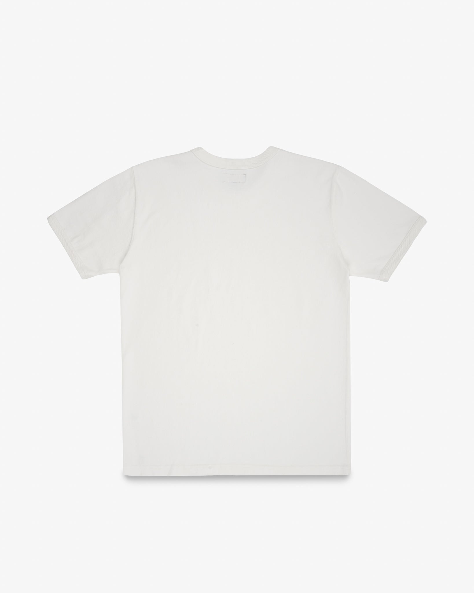 IHT-1600-WHT 11oz Cotton Knit Crew Neck T-Shirt - White - 5