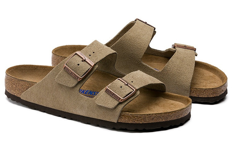 BIRKENSTOCK Birkenstock Arizona Soft Footbed Suede Leather 'Taupe' 951301 outlook