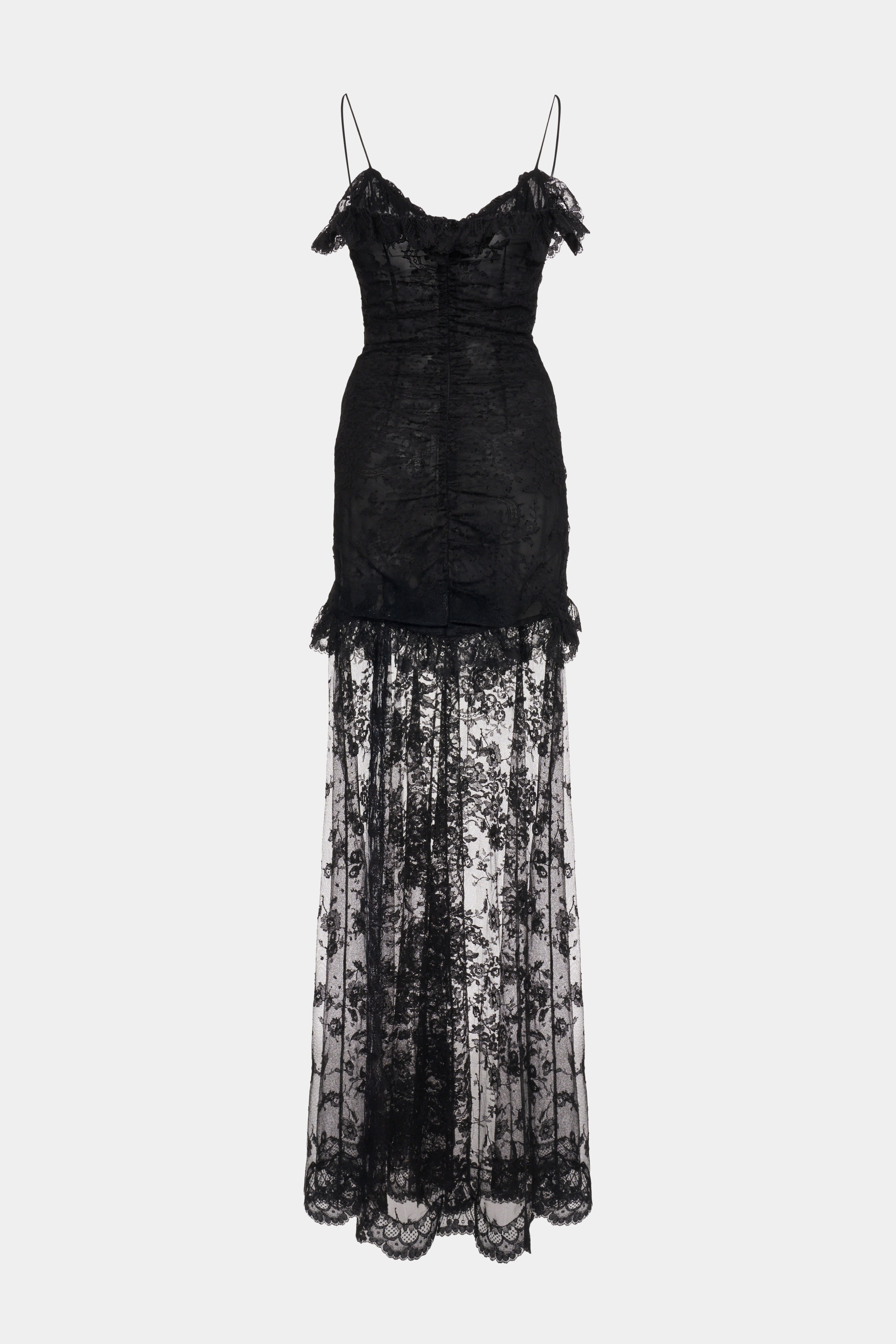 LACE DRESS WITH SPLIT - 2