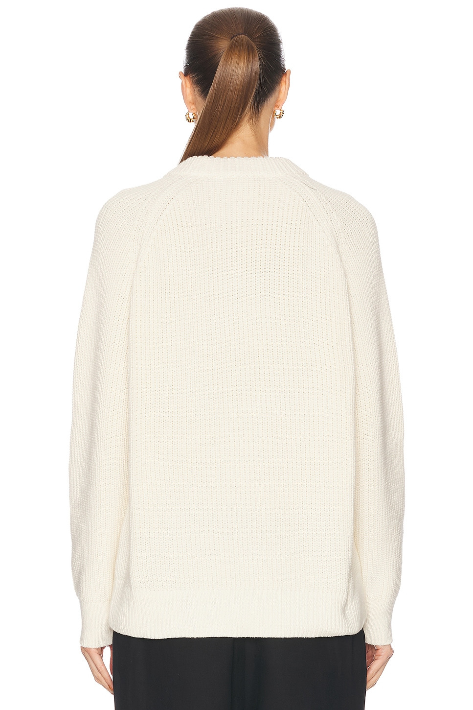 Oversized Cotton Fisherman Sweater - 3