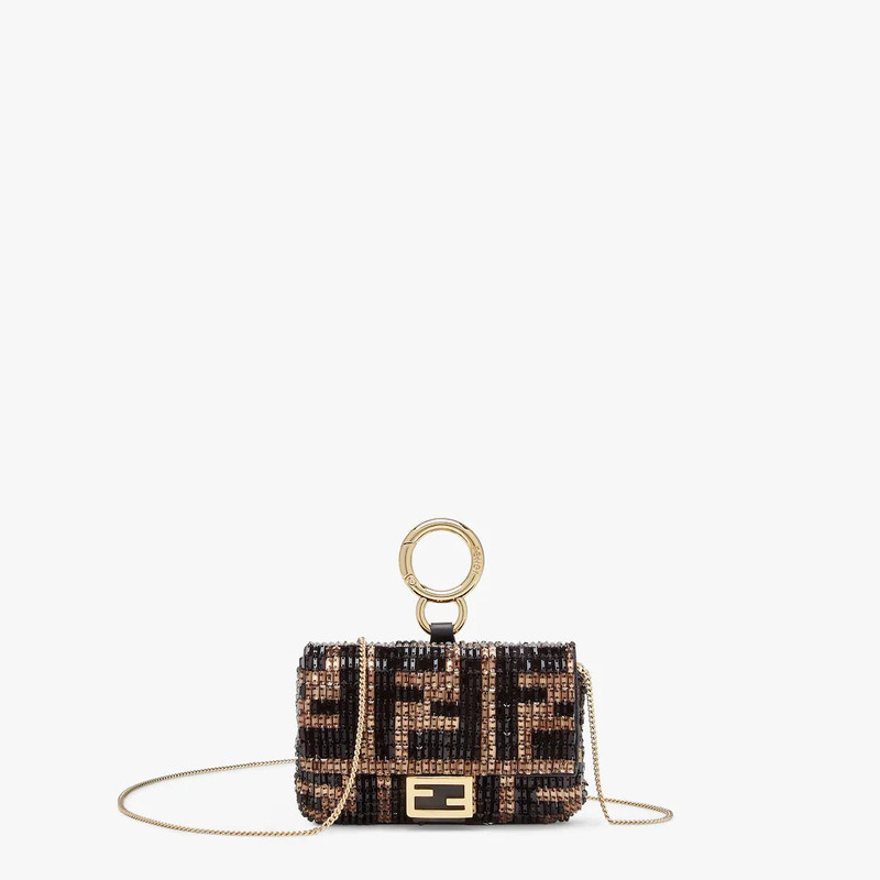 Charm with brown beads 1