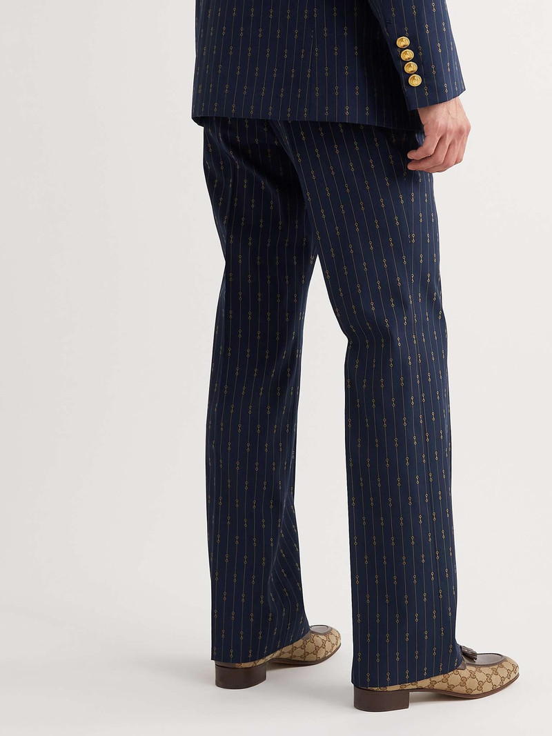 Bootcut Wool-Jacquard Suit Trousers 4