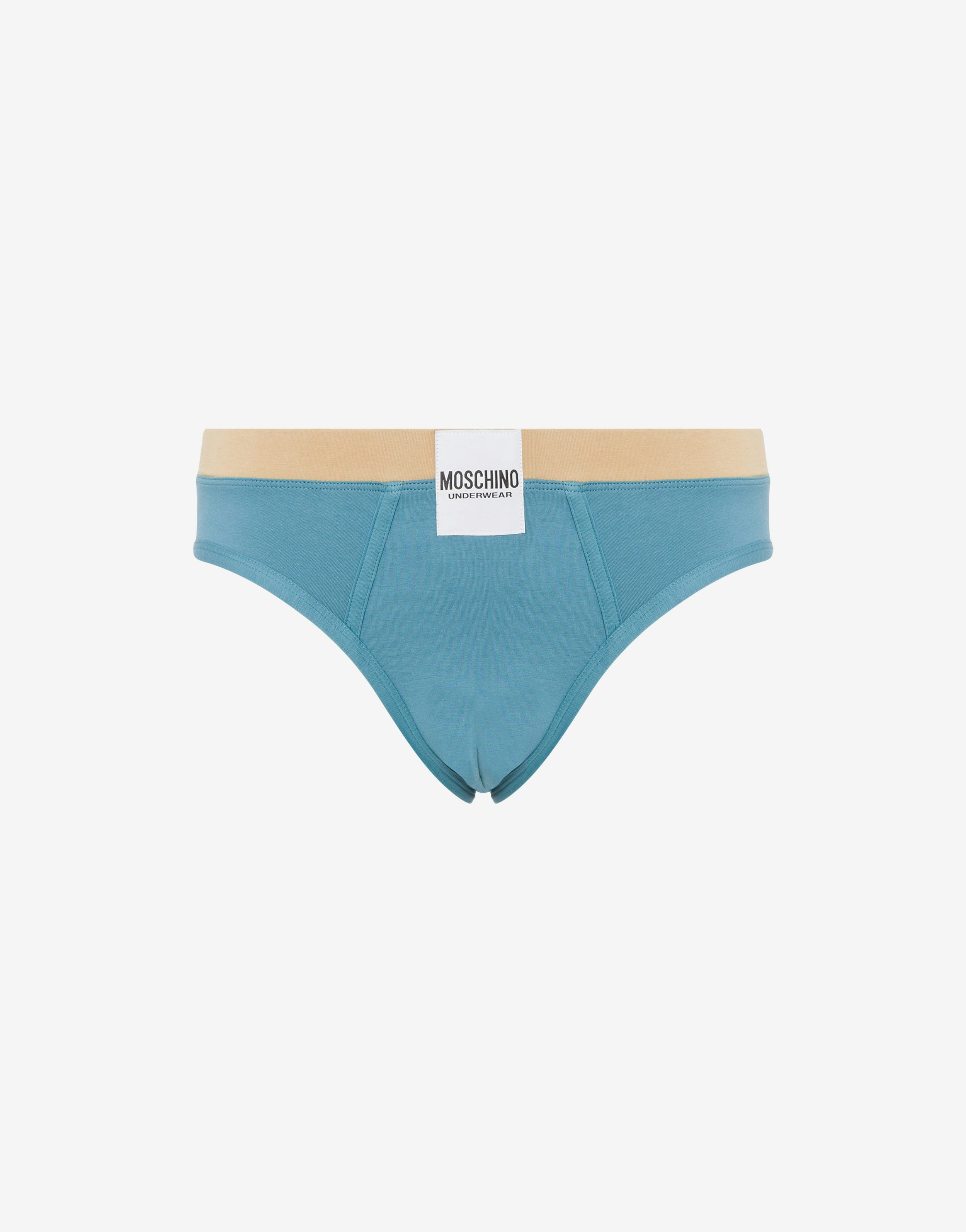 STRETCH JERSEY SLIP WITH LOGO LABEL - 1