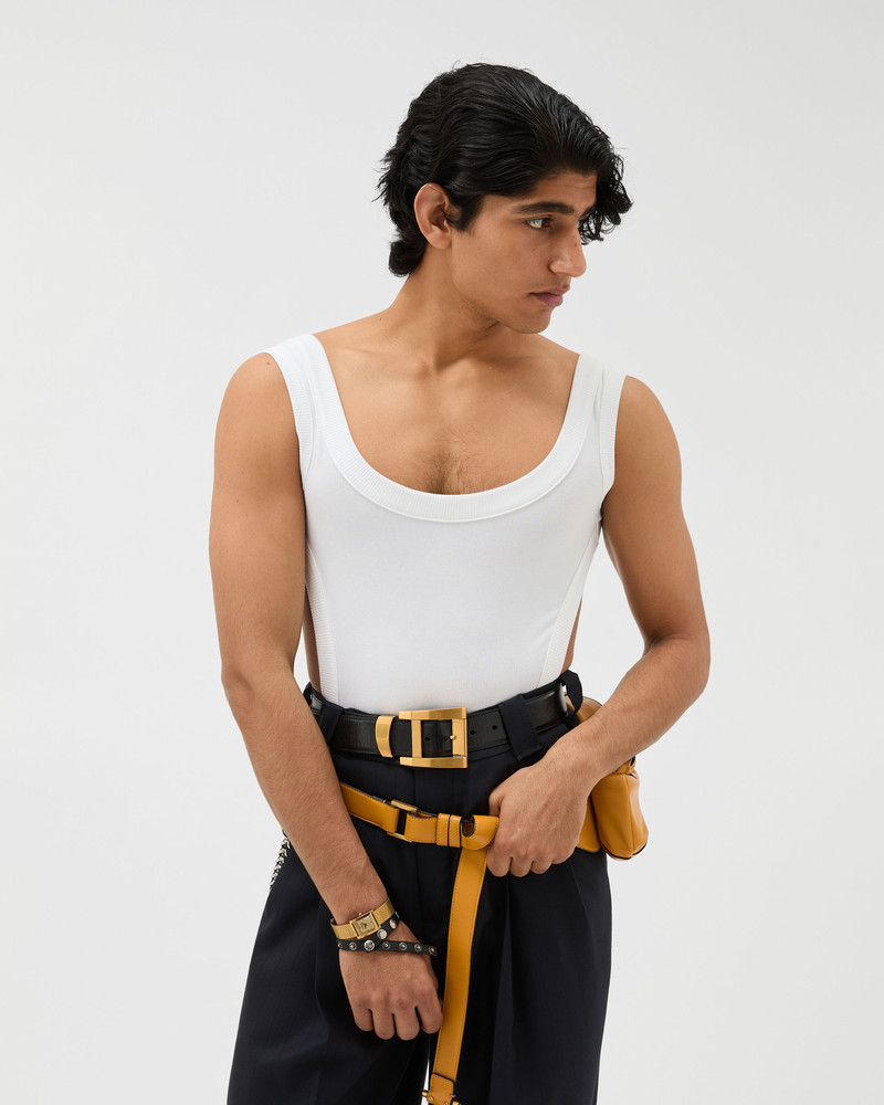 VERSACE Embroidered Cotton-Jersey Bodysuit outlook