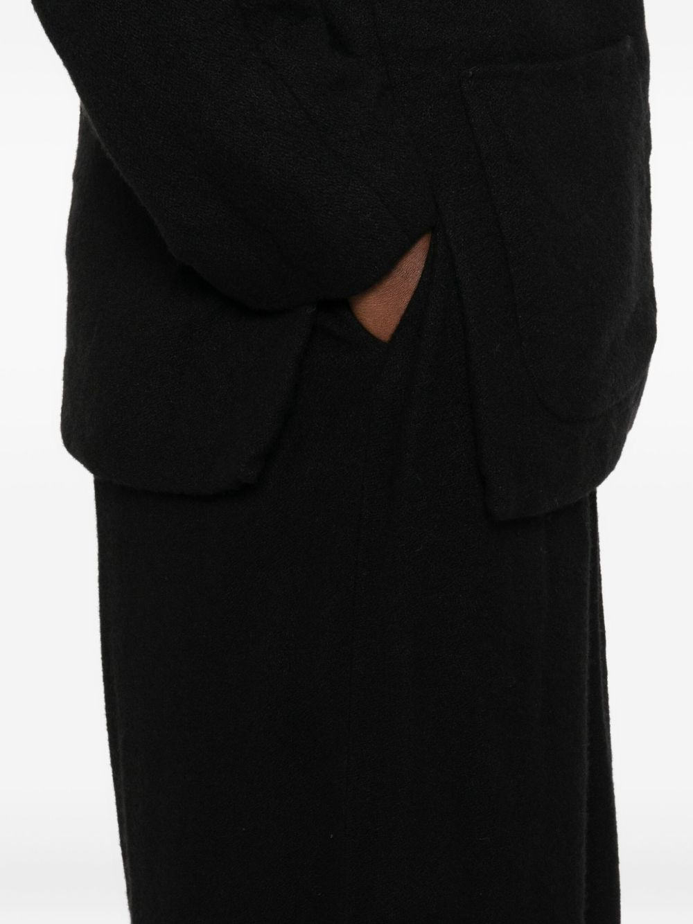 pleated frayed trousers - 5