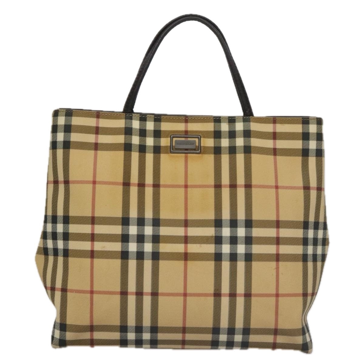Burberry Nova Check Tote Bag Pvc Beige - 13