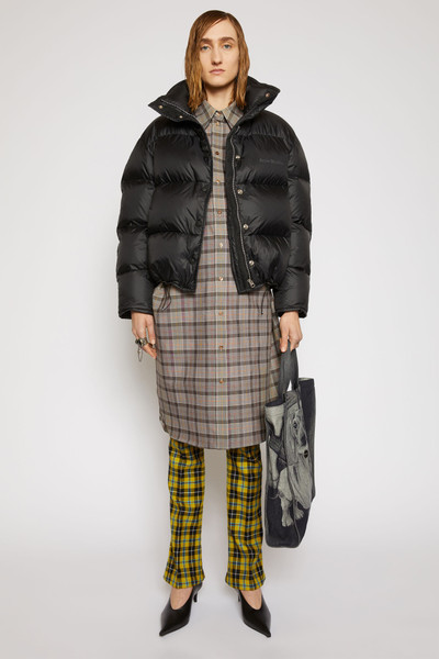 Acne Studios Cropped down jacket black outlook