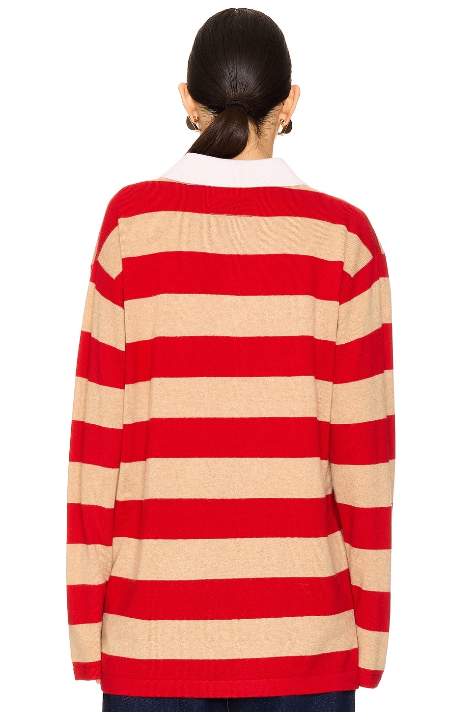 Striped Rugby Cashmere Top - 3