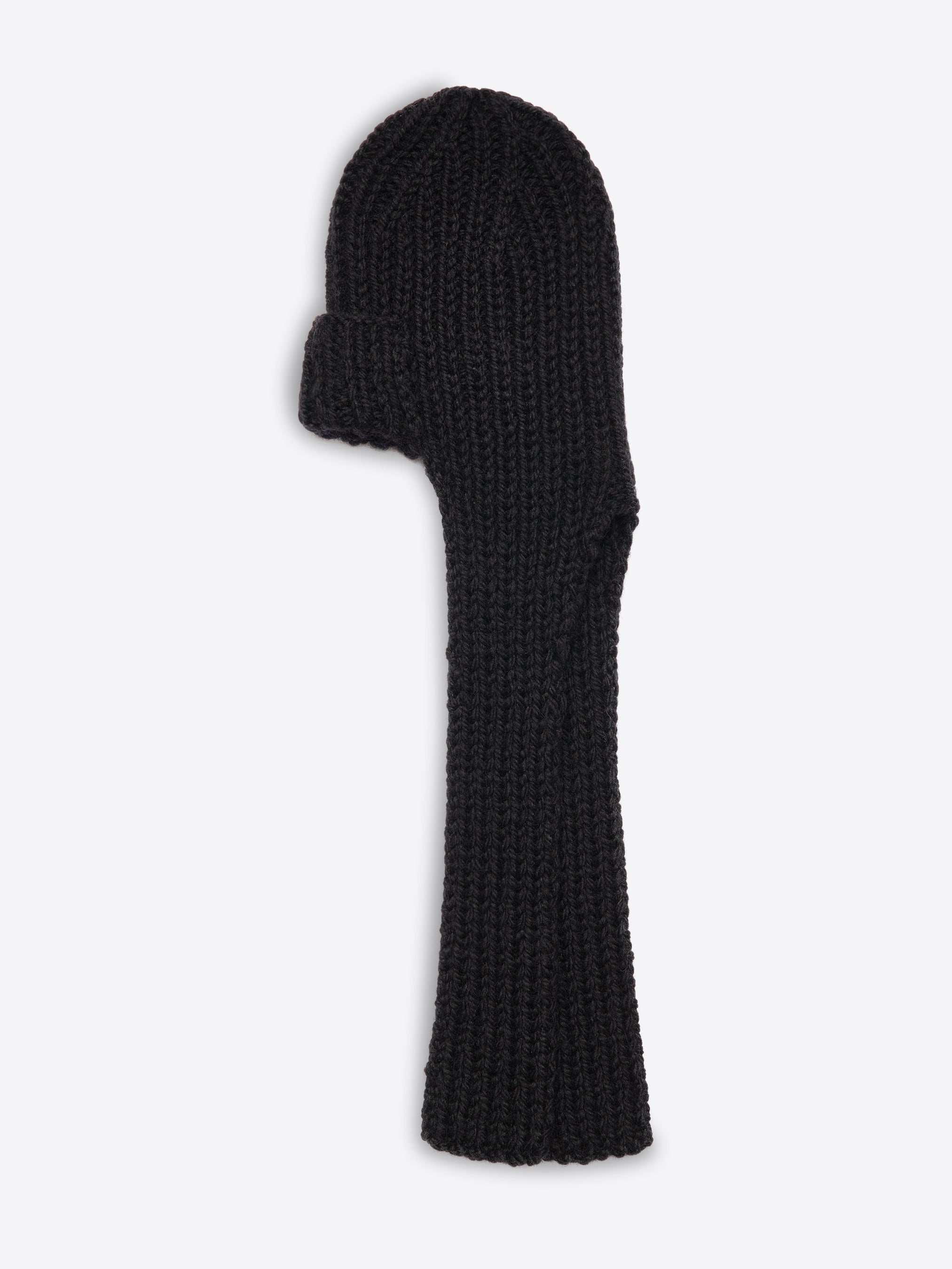 BEANIE WITH SCARF ATTACHED - 2