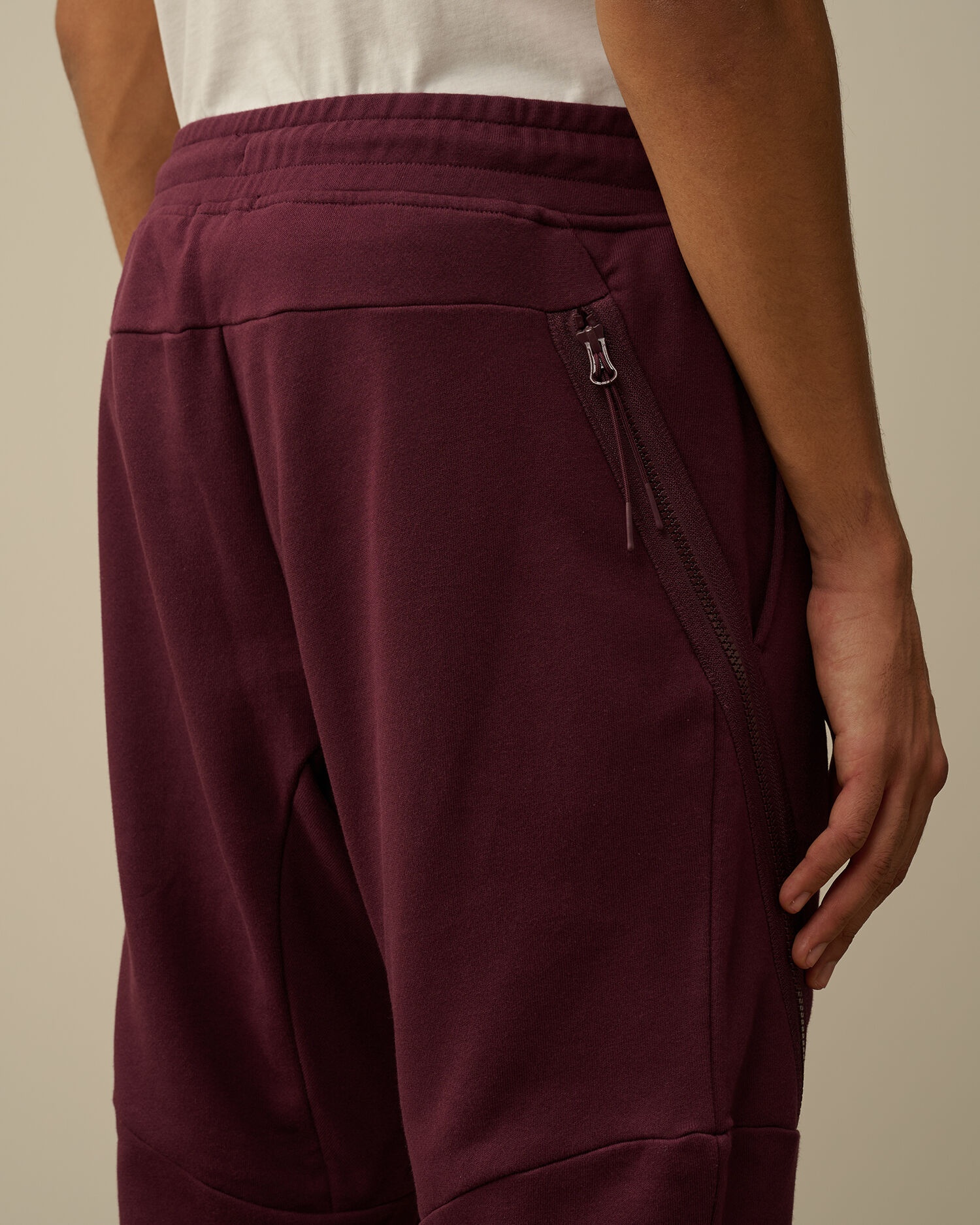 Diagonal Raised Fleece Lens Sweatpants - 5