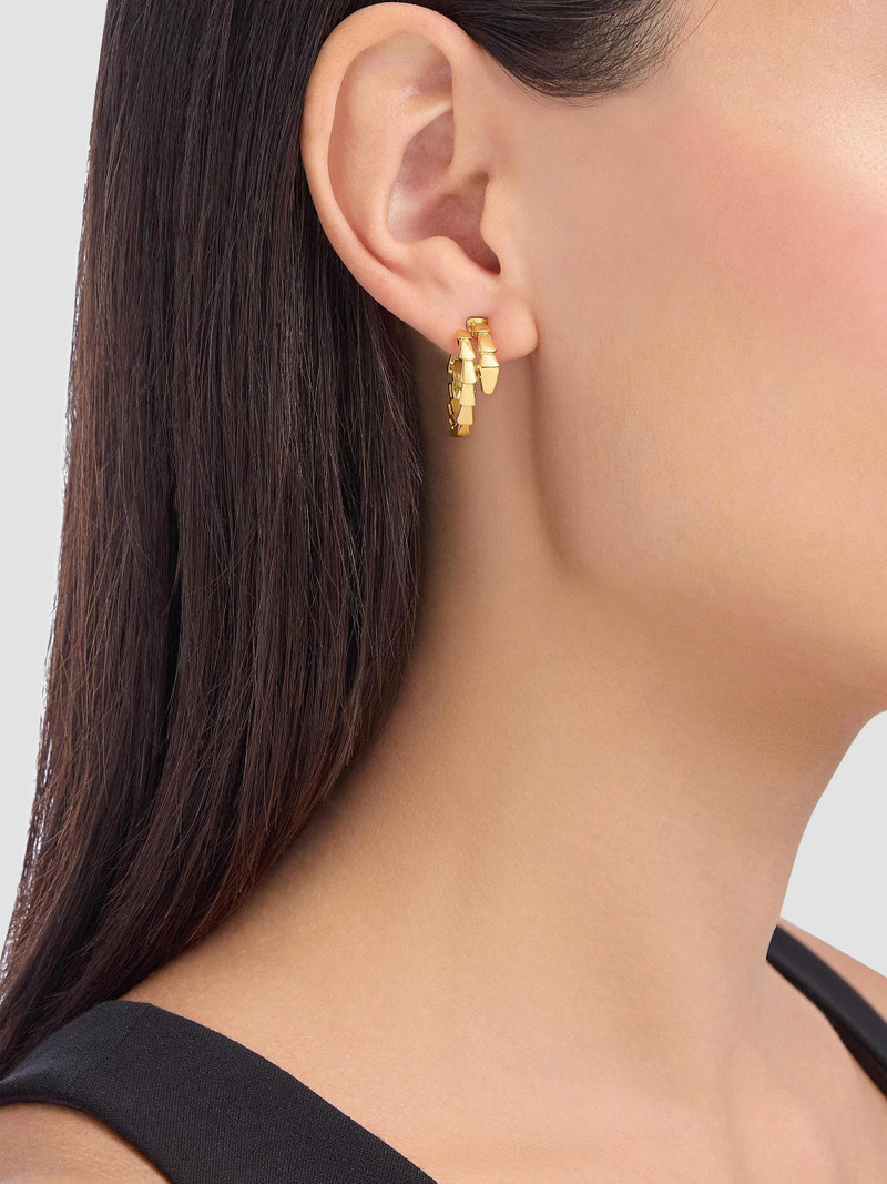 Women's Serpenti Viper 18K Gold Hoop Earrings - Yellow Gold 4