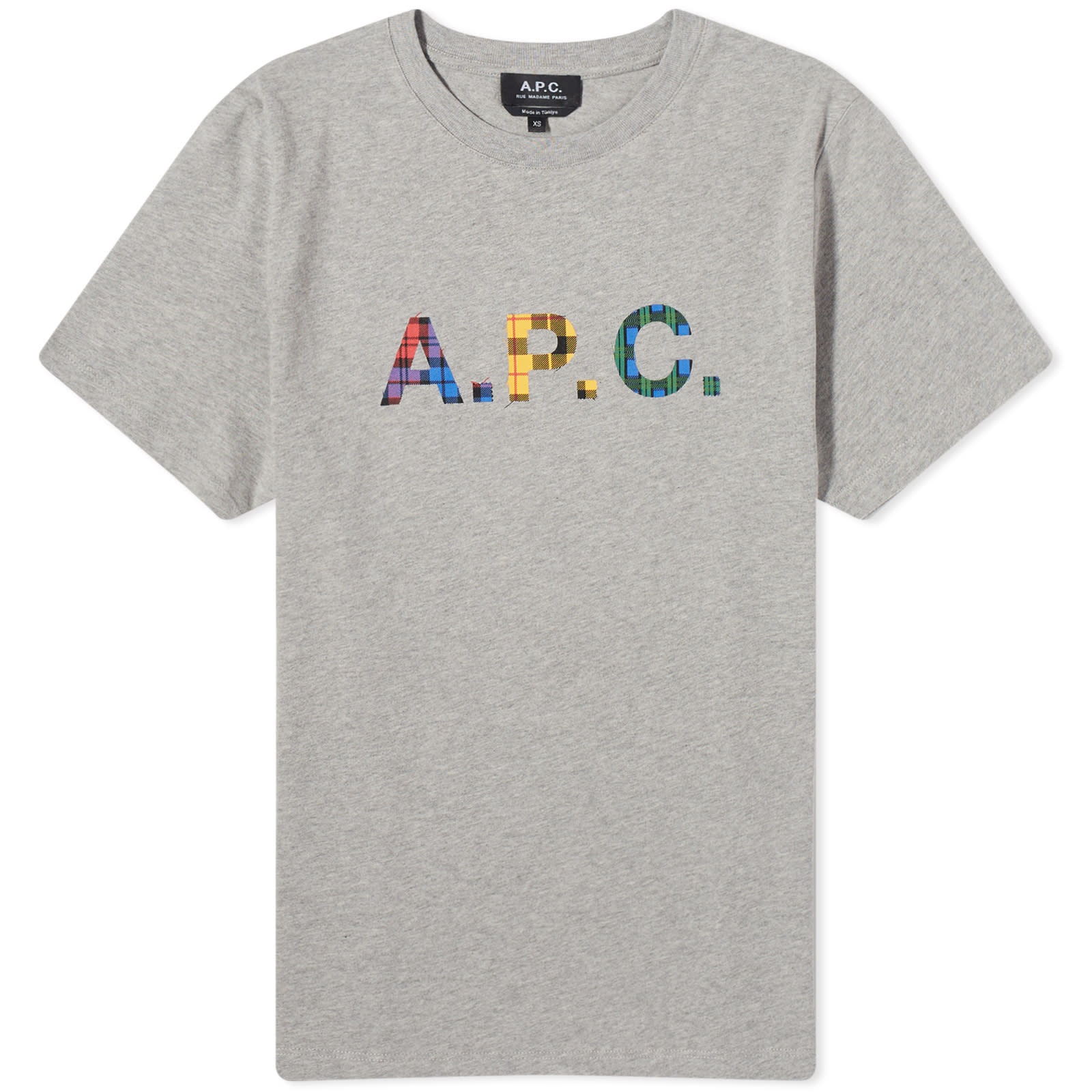 A.P.C. Derek Tartan Logo T-Shirt - 1