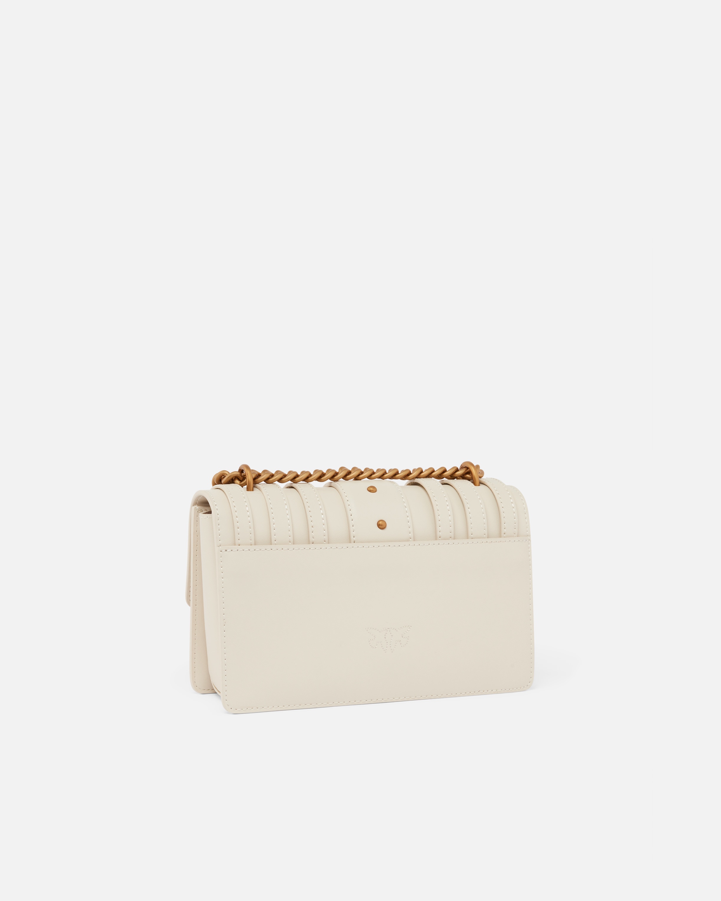 LOVE BAG SMALL CROSSBODY BAG IN LEATHER WITH STRAPS - 2