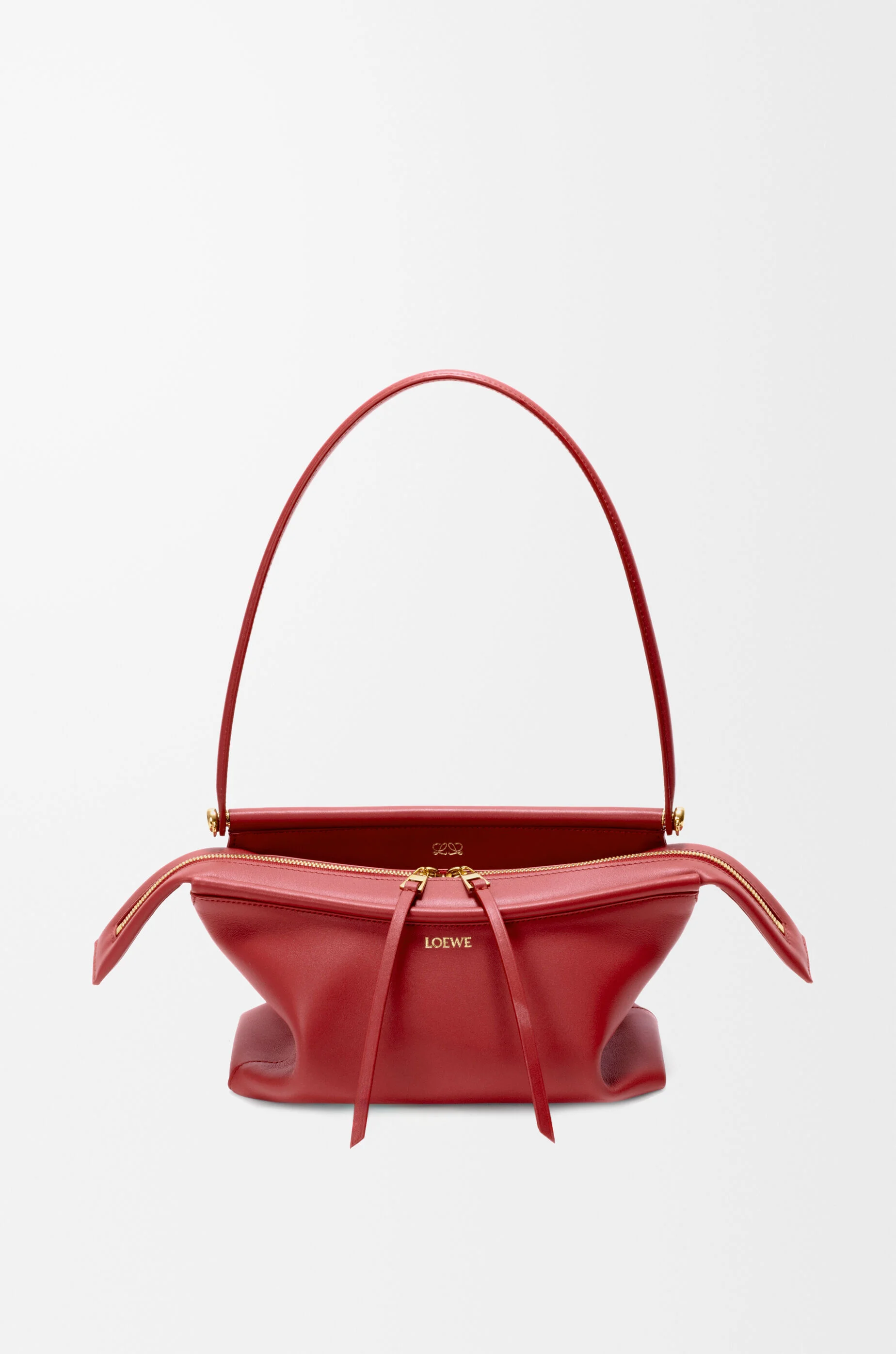 Small Whisker bag in glazed calfskin - 1