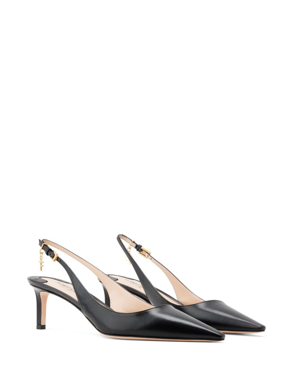 logo-charm slingback pumps - 2