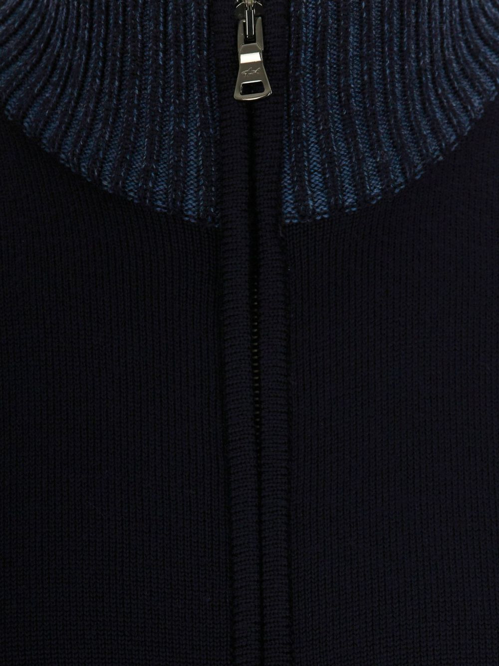 zipped ribbed-hem cardigan - 3