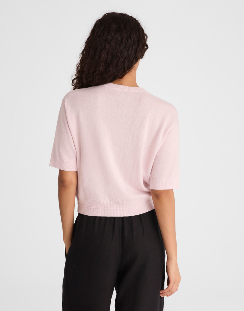 Madewell Relaxed Sweater Tee in 100% Cashmere outlook
