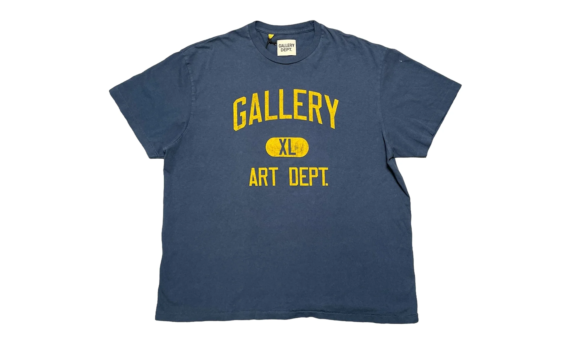 Art Dept Short Sleeve Tee Shirt "Navy Yellow" GDADSSTSNY - 1