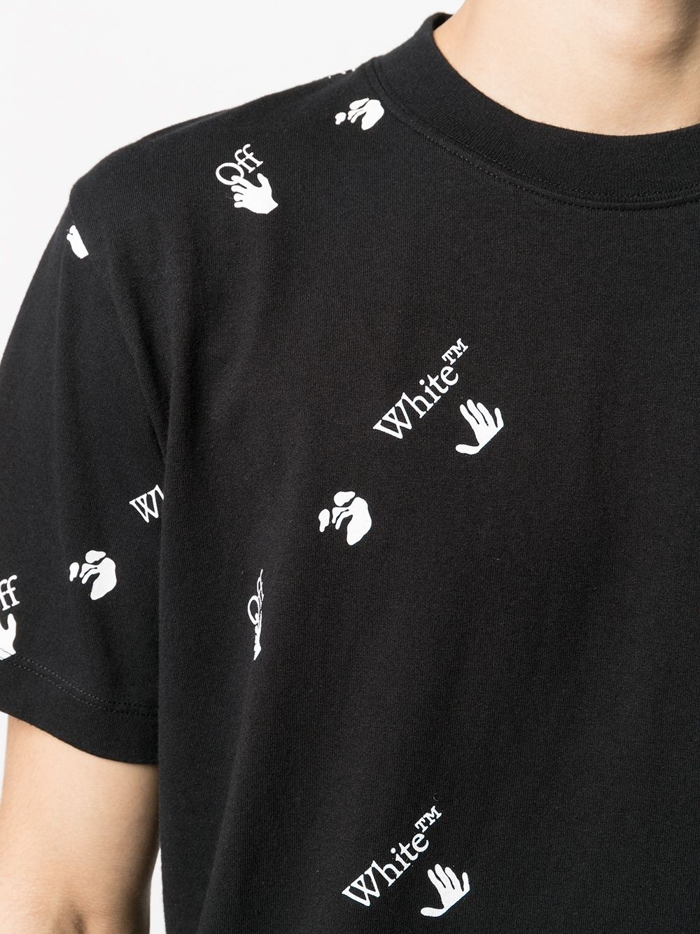 all-over logo-print T-shirt - 8