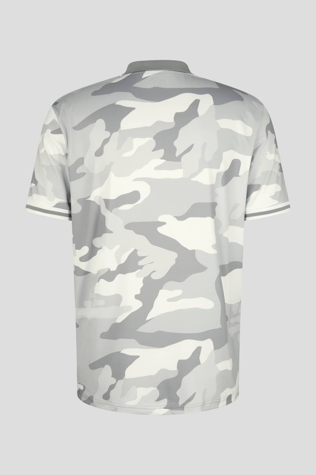 TIZIO FUNCTIONAL POLO SHIRT IN LIGHT GRAY/OFF-WHITE - 5