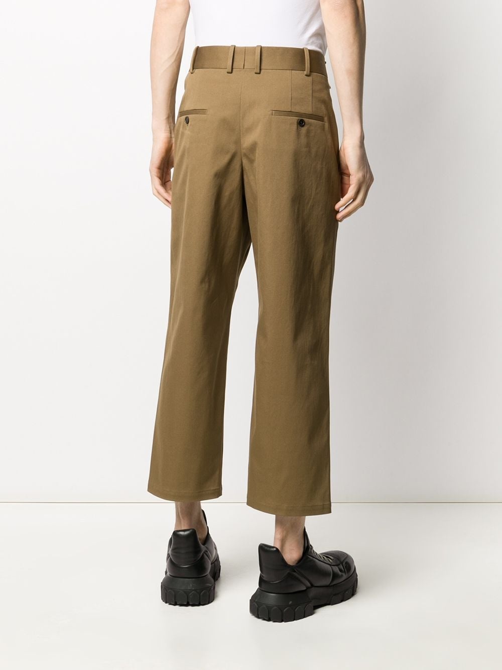 cropped belt bag trousers - 4