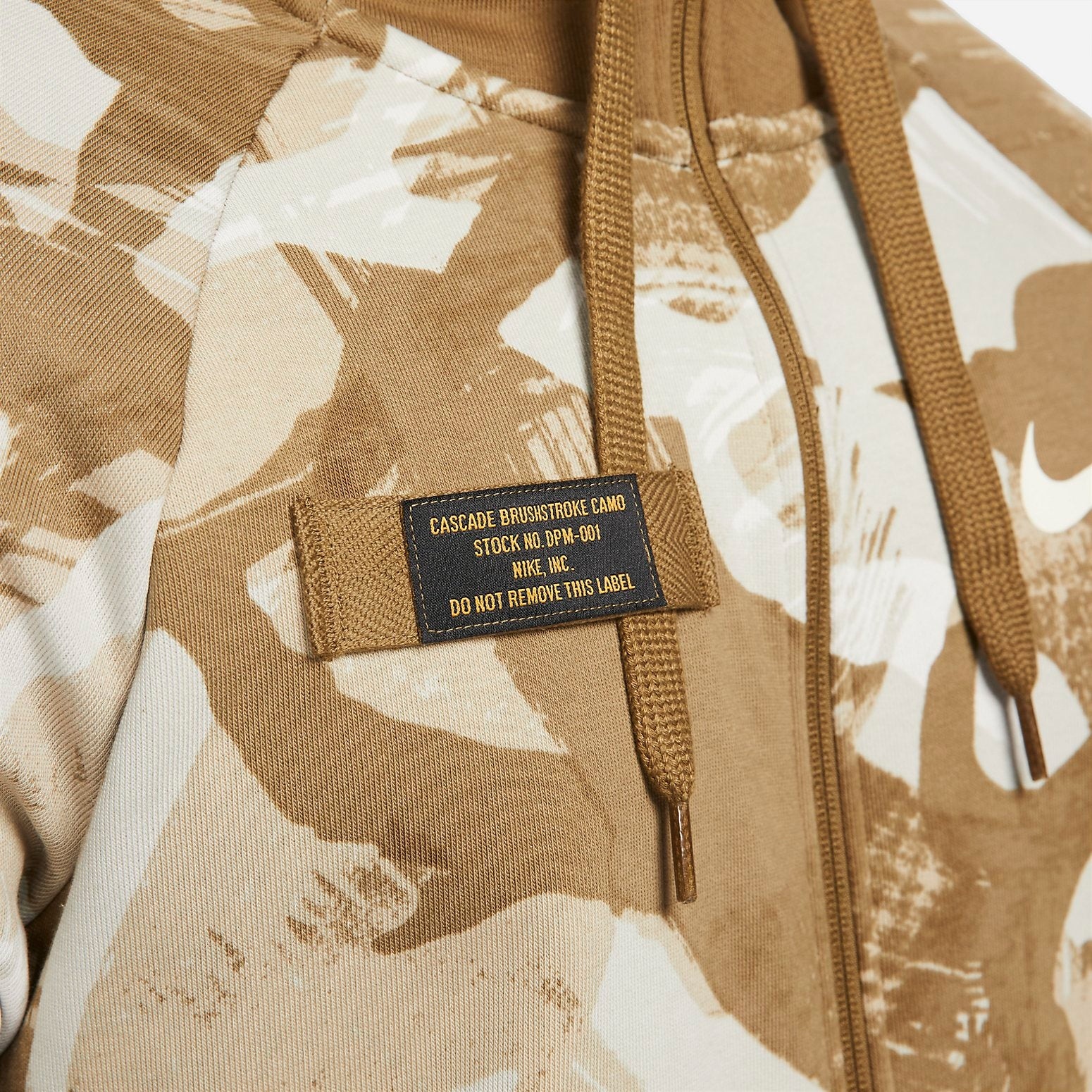 Nike Camo Dri FIT Fleece Full Zip Hoodie 'Brown' DQ4791-242 - 2
