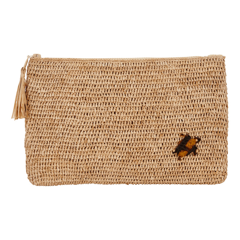 Raffia Unisex Beach Pouch 1