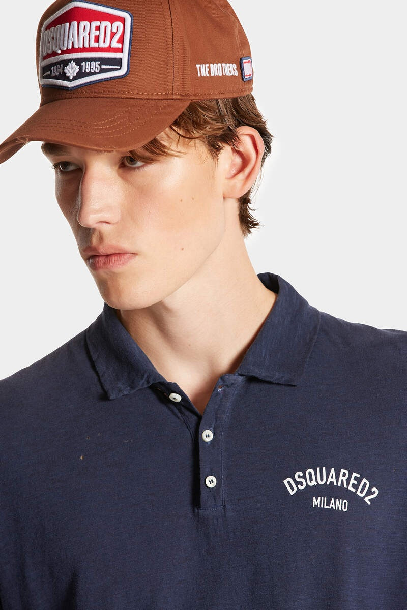 DSQUARED2 MILANO TENNIS FIT POLO SHIRT 5