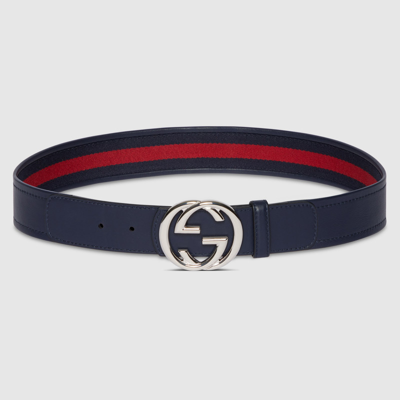 Reversible belt with Interlocking G buckle 6