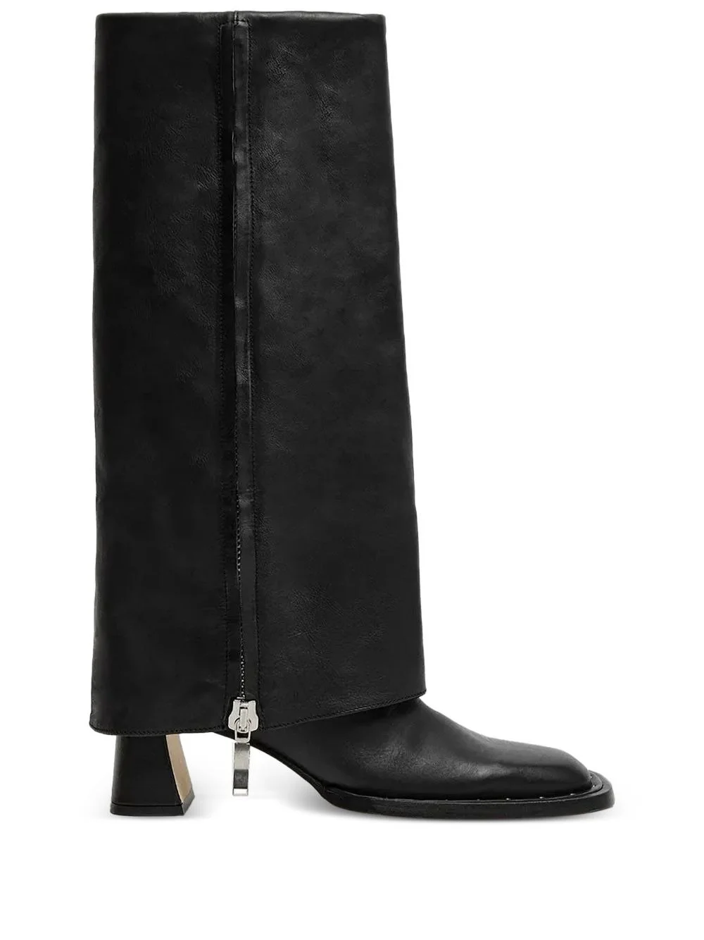 60mm Bellamy zip leather boots - 1