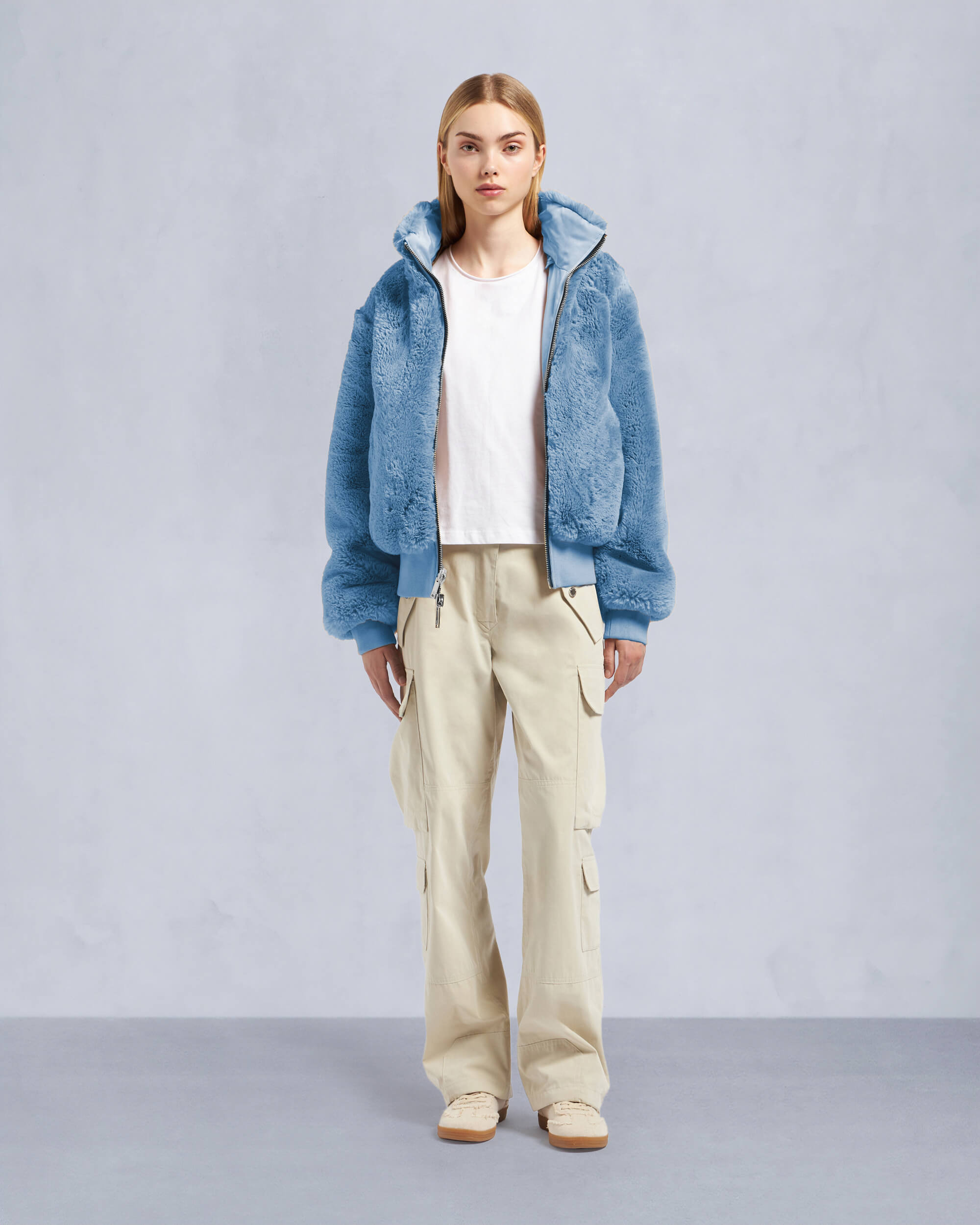 DEBBIE BUNNY SATIN BOMBER JACKET - 7