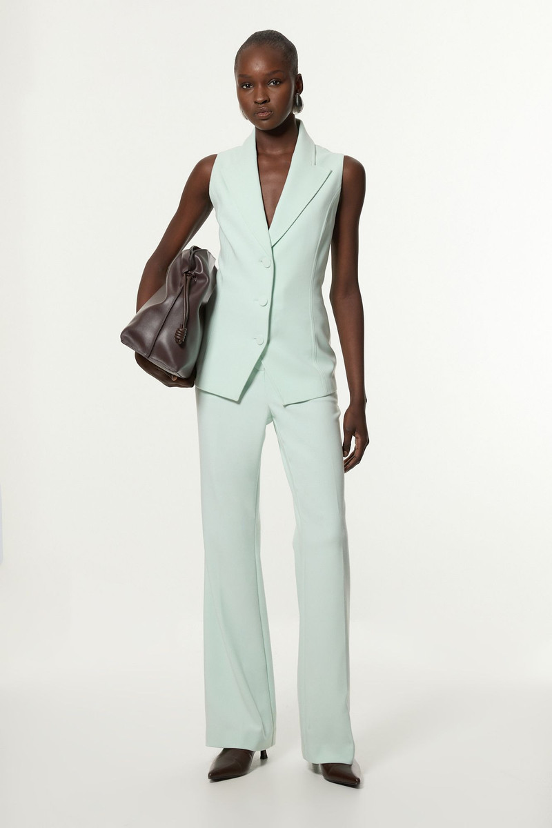 KAREN MILLEN Compact Stretch Essential Tailored Waistcoat Jacket outlook