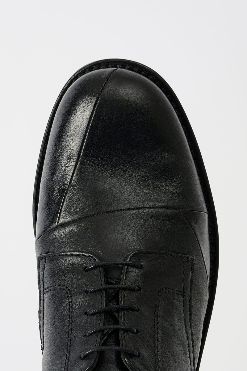 Our Legacy Patched Parade Malleable Black Bull Hide outlook