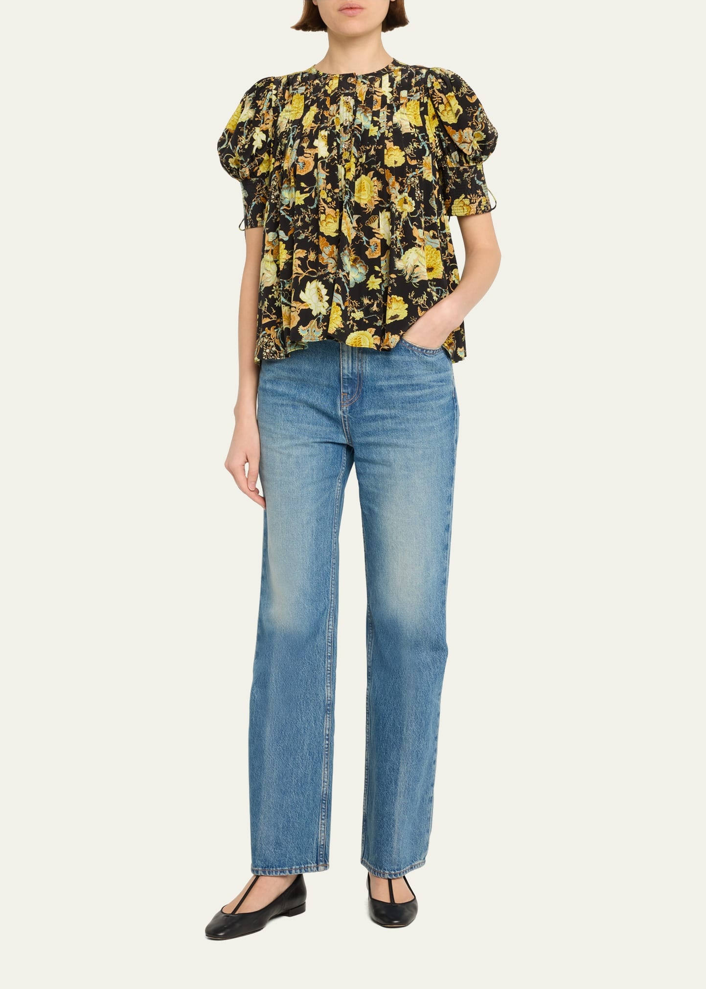 The Martine Straight-Leg Denim Jeans - 2