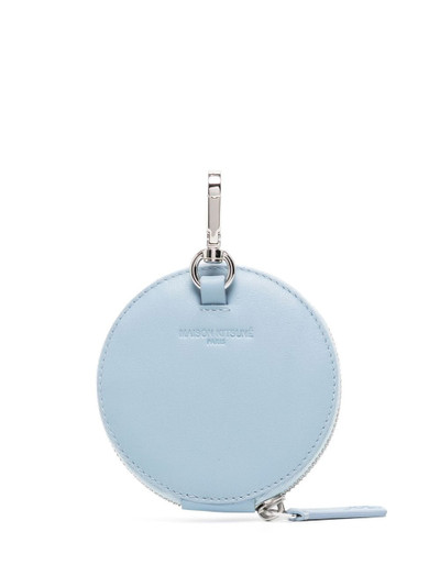 Maison Kitsuné round leather wallet outlook